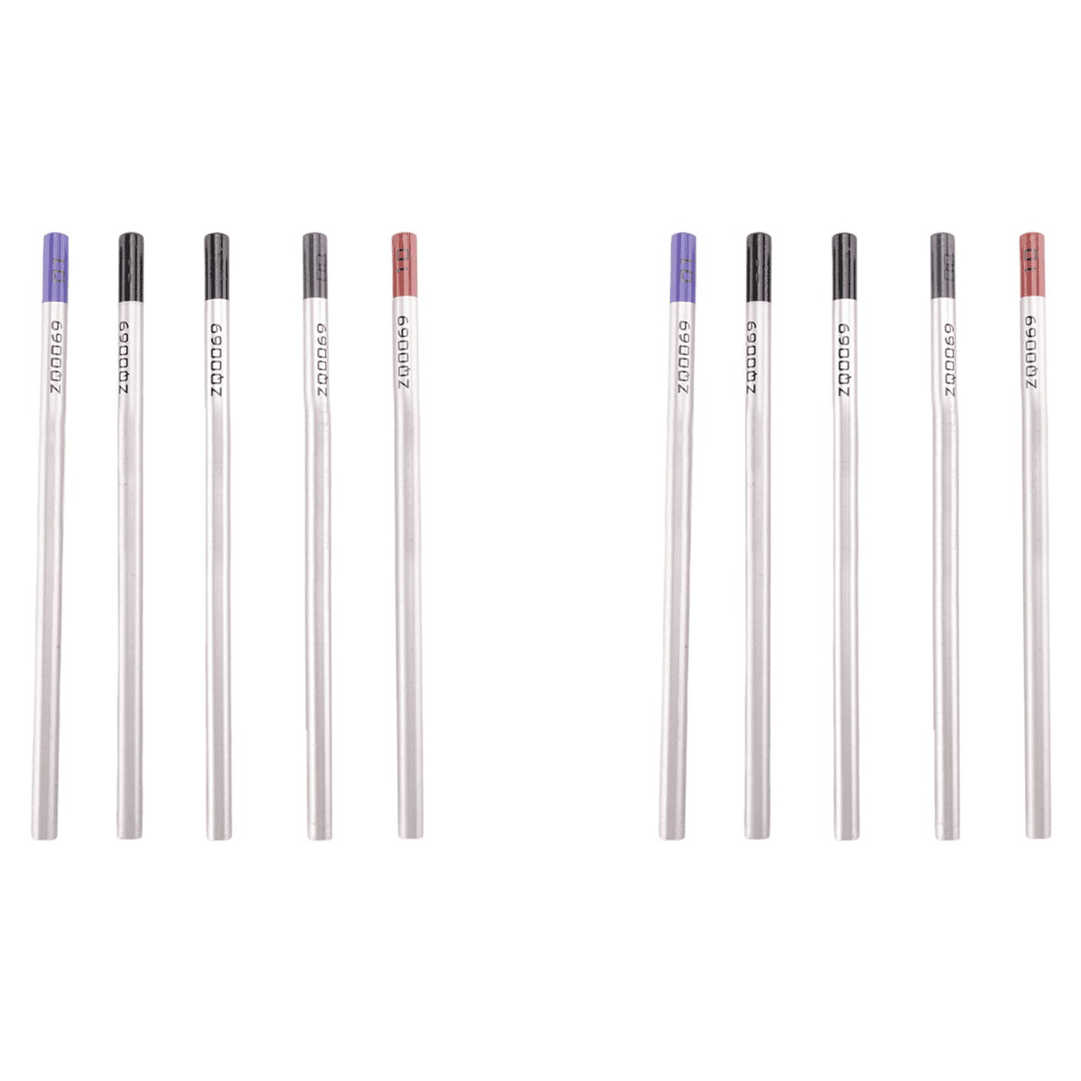 10Pcs Underglaze Pencils for Pottery for Decorating Fused Glass and Under Glaze Ceramics B