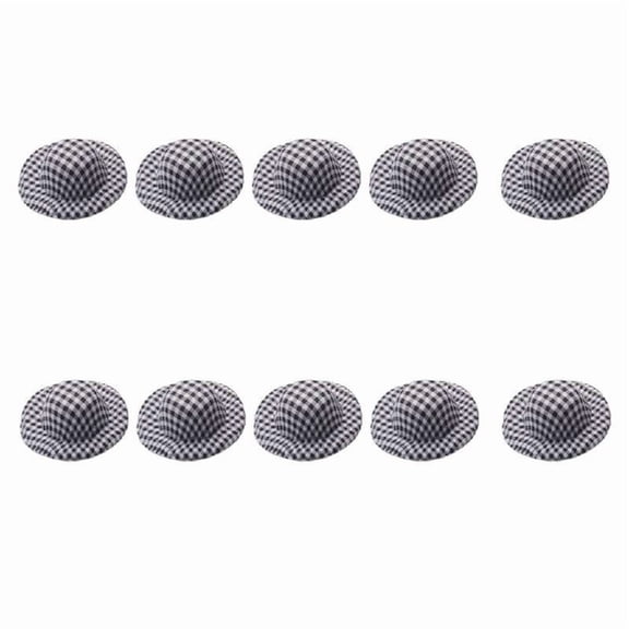 10Pcs Unfinished Soft Fabric Hat for Kid Handmade Art Project Sewing Craft