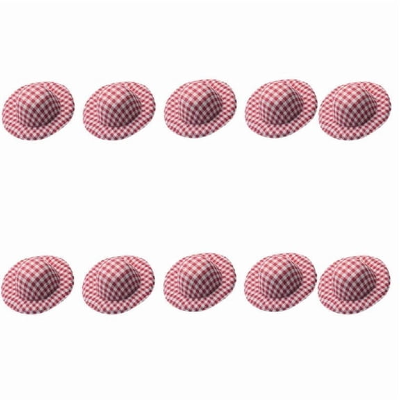 10Pcs Unfinished Soft Fabric Hat for Kid Handmade Art Project Sewing Craft
