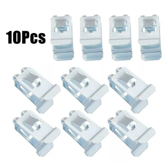 10Pcs Universal Car Ceiling Handle Clips Roof Handle Interior Trim Panel Fastener Clips U Type Metal Clips Car Accessories