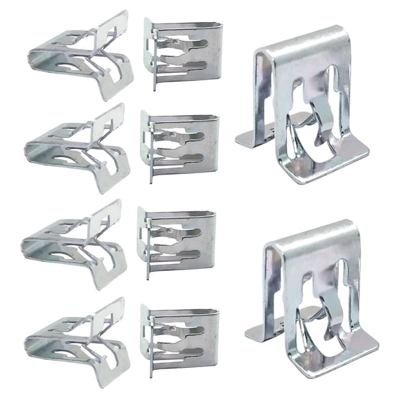 10Pcs Universal Car Metal Retainer Clips for Dashboard & Console Trim - Rust-Resistant Auto Interior Fasteners & Buckle Rivets