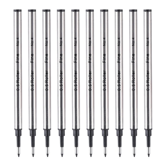 10Pcs Universal Replacement Pen Refills For Ballpoint Pen Metal Ballpoint Pen Refill Quick Dry 0.5mm OR 0.7mm Tip