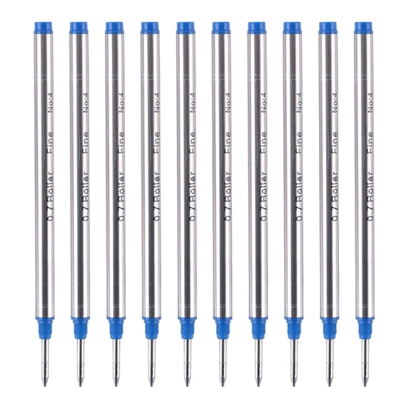 10Pcs Universal Replacement Pen Refills For Ballpoint Pen Metal Ballpoint Pen Refill Quick Dry 0.5mm OR 0.7mm Tip