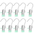 thumbnail image 1 of 10Pcs Upgrade Double Head Clamp Dipped Clothespin for Laundry Hooks with Clips, Boot Holder, Hanging Clips, Portable Multifunctional Hangers Single Clip Space Saving for Jeans, Hats (10, Green), 1 of 6