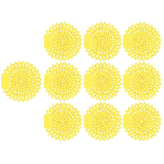 10Pcs Urinal Screens Deodorizer Splash Proof Long Lasting Odor Removal Urinal Mat for Toilet Bathroom Lemon