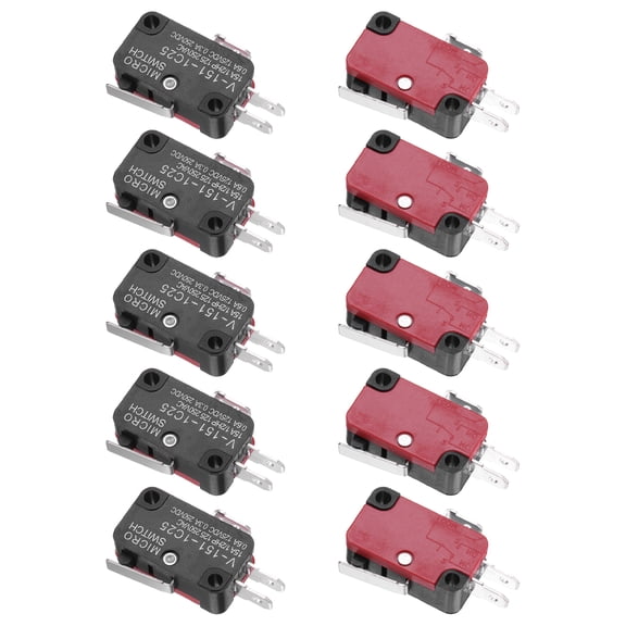 10Pcs V-151-1C25 1NO + 1NC Micro Limit Switch 15A 125/250VAC Waterproof Miniature Micro Switches