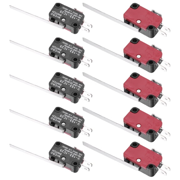 10Pcs V-153-1C25 1NO + 1NC Micro Limit Switch 15A 125/250VAC Waterproof Miniature Micro Switches