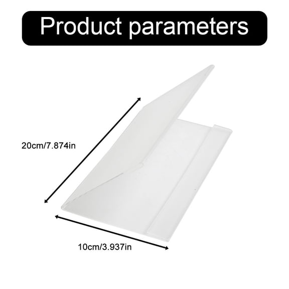 10Pcs V-Type Acrylic Business Card Price Label Display Holder Table Number Stand Price Tag Label Display Holder Rack Home Decor