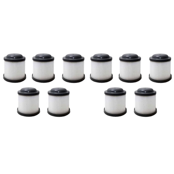 10Pcs VF90 HEPA is Suitable for Black & Vacuum Cleaner Accessories Filter Elements PVF110 PHV1210 Filter,10 * for Black Decker HEPA,Gray & White