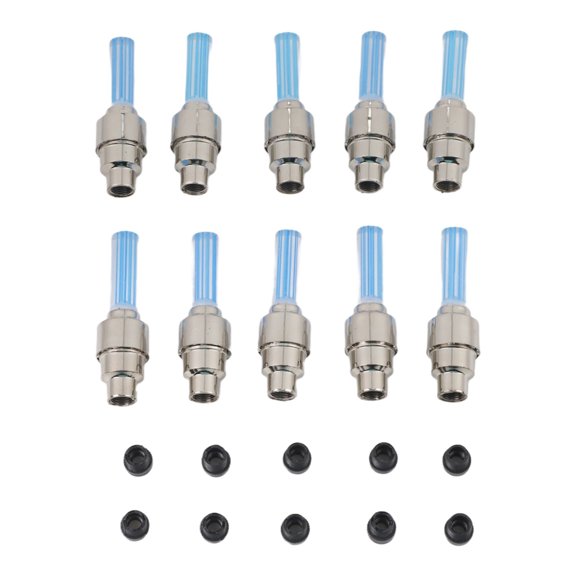 10Pcs Valve Stem Lights - Auto Glow Wheel LED for Bikes (4 Colors)