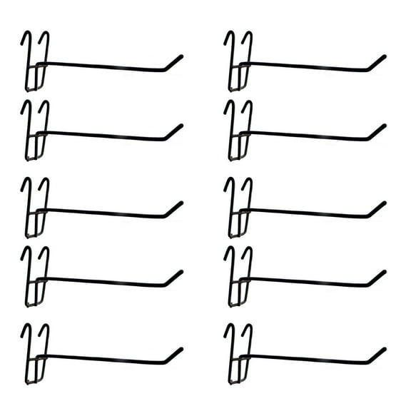 10Pcs Versatile Pegboard Hooks Grids Wall Mesh Retail Display Shop Peg Goods Shelf Minimalists Panel Pegboard Hooks