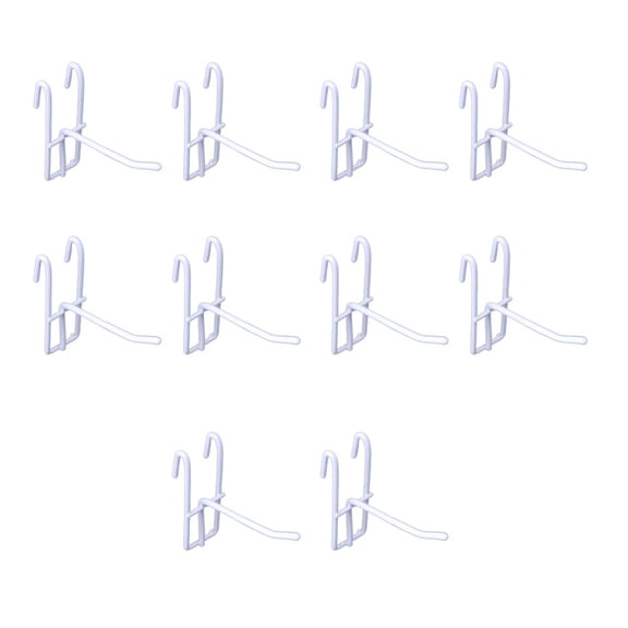10Pcs Versatile Pegboard Hooks Grids Wall Mesh Retail Display Shop Peg Goods Shelf Minimalists Panel Pegboard Hooks