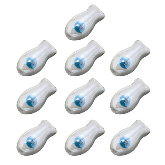 10Pcs Vibrant Handpainted Ceramic Fish Charm Spacer Beads Unique Craft Charm For Bracelets Necklaces Keychains