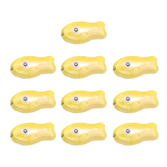 10Pcs Vibrant Handpainted Ceramic Fish Charm Spacer Beads Unique Craft Charm For Bracelets Necklaces Keychains