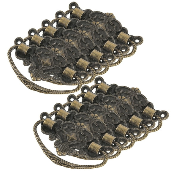 10Pcs Vintage Cabinet Cupboard Pulls Dresser Door Drawer Handles Antique Alloy Drawer Pulls