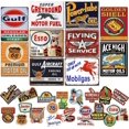 10Pcs Vintage Garage Signs For Men Wall Decorations Old Car Shop
