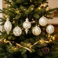 thumbnail image 1 of 10Pcs Vintage Irregular Christmas Ornament Balls Set, Antique Textured Hanging Baubles with Diverse Shapes, Decorative Xmas Tree Pendants for Party Scene Arrangement Holiday Decor, 1 of 9