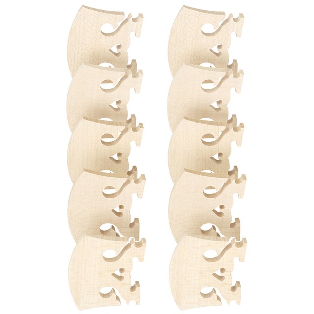 10Pcs Violin Bridge Maple Violin Accessory Violin Instruction Part
