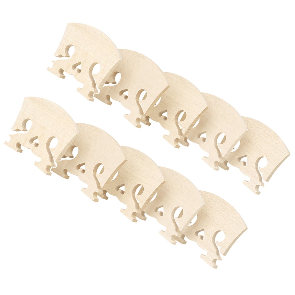 10Pcs Violin Bridges Maple Violin Instruction Bridge Violin Accessory