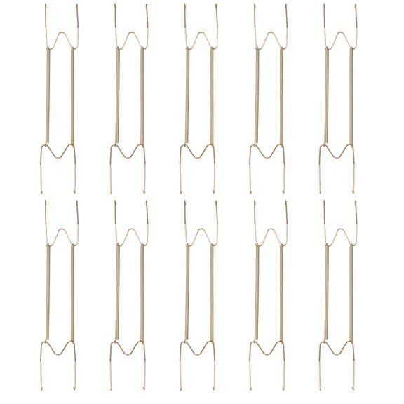 10Pcs W Type Hide Plate Hook Rustproof Steel Construction For Securely Dishes