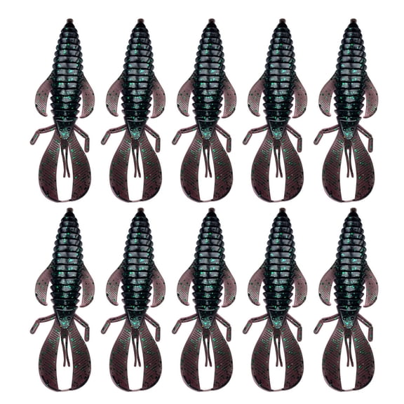 10Pcs Wacky Worms Fish Lures Fishing Wacky Baits Soft Plastic Lures Wacky Soft Worms Wacky Worms Baits Set