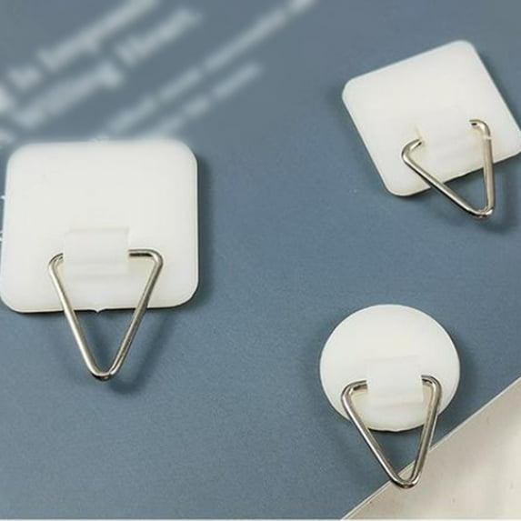 10Pcs Wall Plate Hangers Vertical Holders Display 0.87 Inch Or 0.98 Inch Or 1.26 Inch Strong Adhesion Picture Hanging Hooks For Decoration Art Supplies Household Storage Supplies 2.5cmX4cm