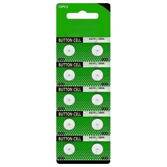 lixuesong 10Pcs AG10 Button Batteries 189 389 390 LR1130 LR54 Suitable For Watch Remote Control Electric Toy Calculator