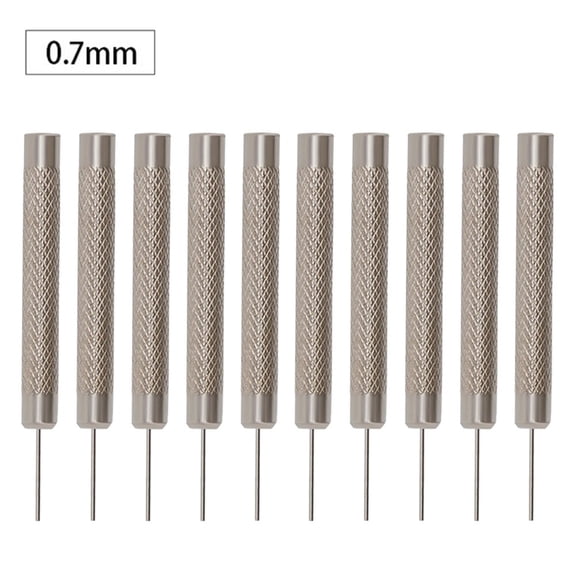 10Pcs Watch Repair Tool Pin Punch 0.7-1.0mm Watchmaker Spare Parts Jewelry Making Tool Band Strap Bracelet Pin Link Remover