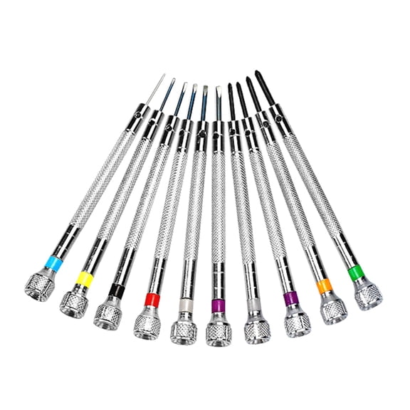 10Pcs Watch Screwdriver Set Different Sizes Replacement Watchmaker Screwdriver Tools for Watch Jewelry Eyeglass