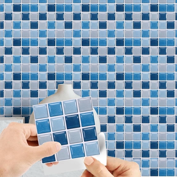 10Pcs Waterproof Mosaic Tile Stickers for Bathroom Kitchen Home Decor