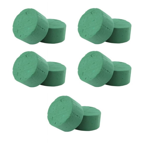 10Pcs Wedding Aisle DIY Craft Floral Arrangement Water-Absorbing Home Garden Green Flower Foam -Keeping Round Brick