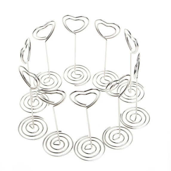 10Pcs Wedding Favors Place Card Holder Table Photo Memo Number Name Clips Base