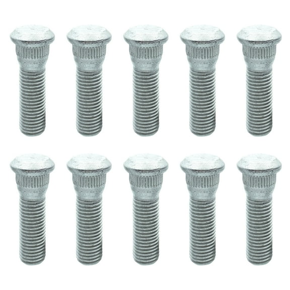 10Pcs Wheel Studs 49mm Long & 12mmx1.5 Wheel Studs and Lug Nuts Replacement Part