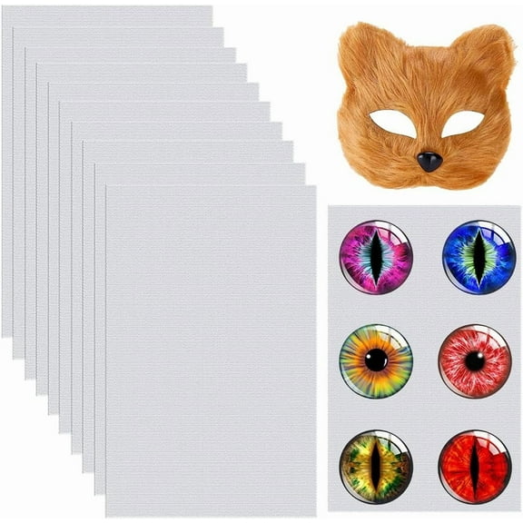 10Pcs White Eye Mesh 11.8 x 7.9 Inch PVC Plastic Waterproof Mesh Sheet Printable Cosplay Fursuits Blank Canvas Fabric Sheets Furry Suit