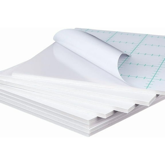 10Pcs White Self Adhesive Foam Boards 7.9x9.8 Inch Foam Core Baking Boards 5mm Thick Craft Foams Sheet Rectangle Foams Blank Boards for Picture and Poster Mounting Crafts Artworks White
