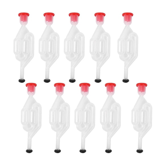 10Pcs Wine Beer Fermentation Check Valve Water Seal Airlock Home Winemaking Exhaust Valve Fermenter