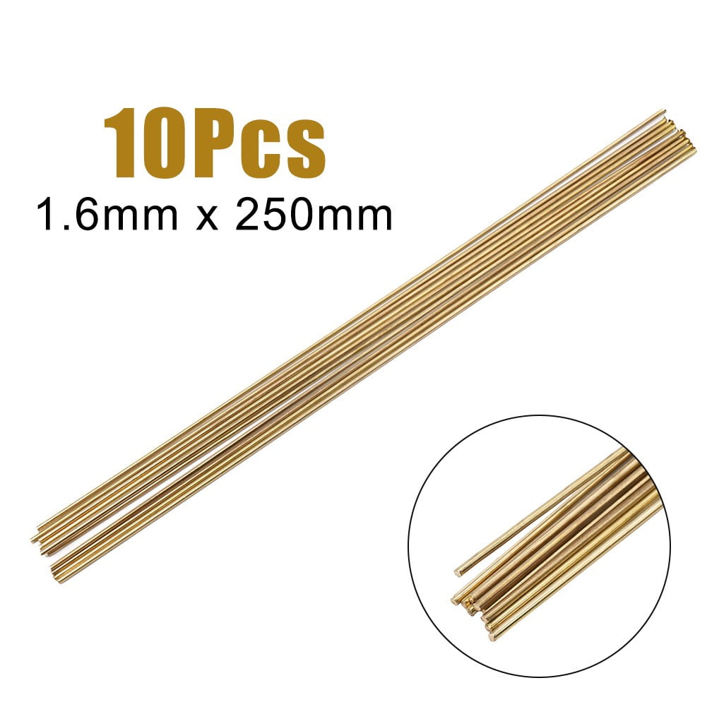 10Pcs Wire Brazing Easy Melt Welding Rods Low Temperature 1.6Mm X 250Mm
