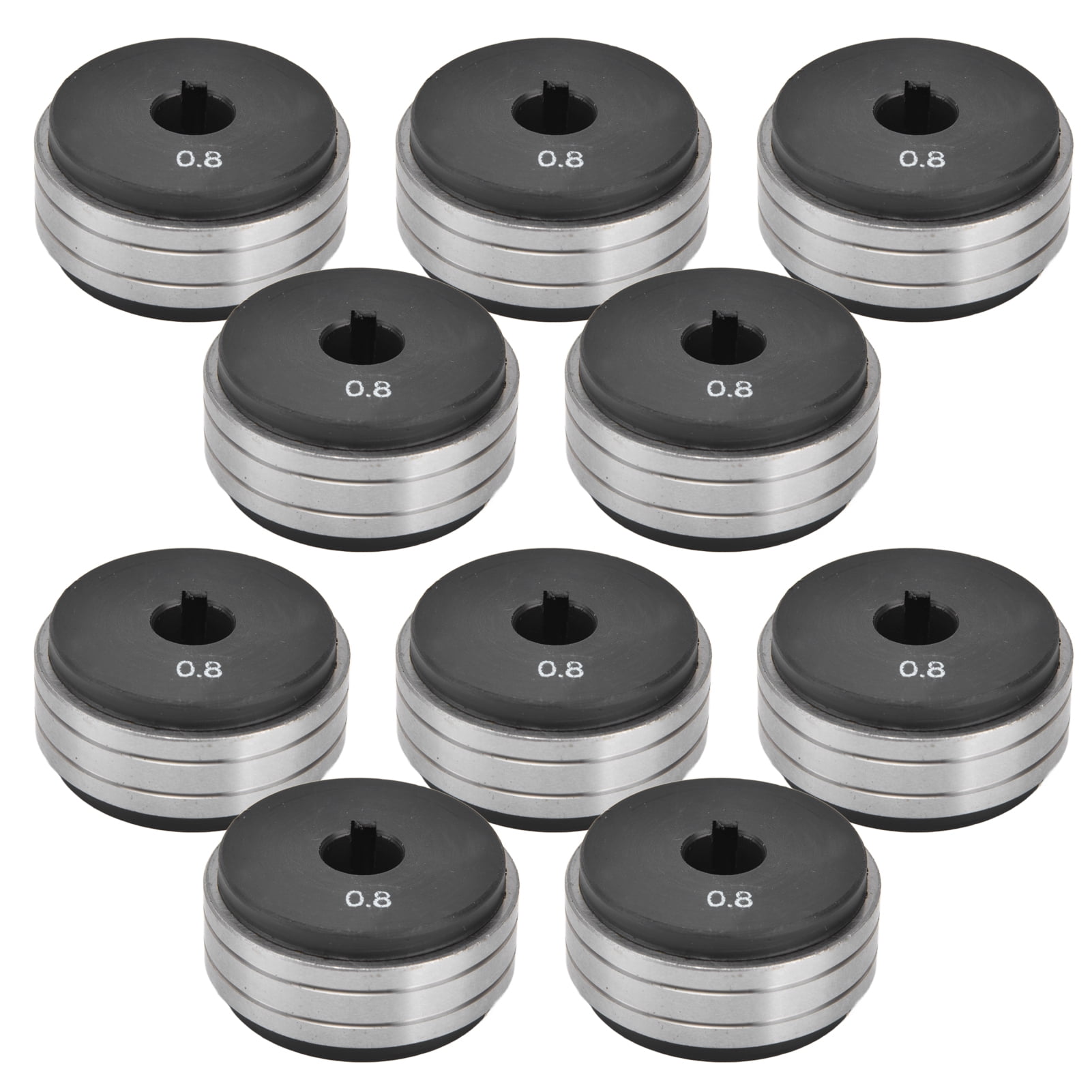 10Pcs Wire Feed Drive Rollers Bearing Steel Nylon Welder Roll Wheels for 200A 350A 500A Wires