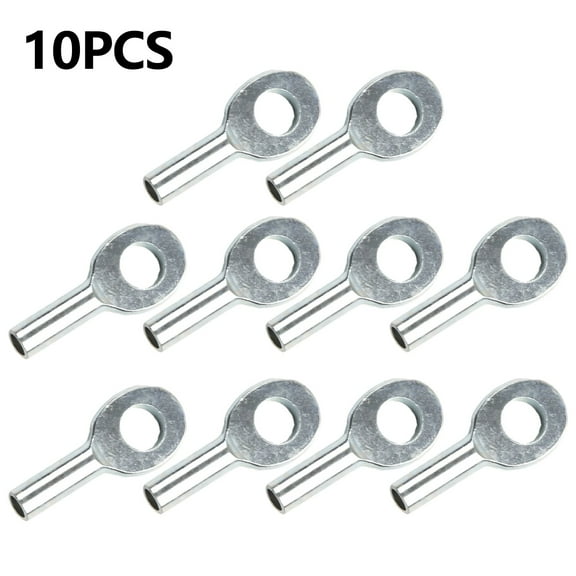10Pcs Wire Rope Fisheye Terminal 5/6M Gym Pulley Cable Eyelet Terminal Port Joint Stopper Fitness Supplies Accessories