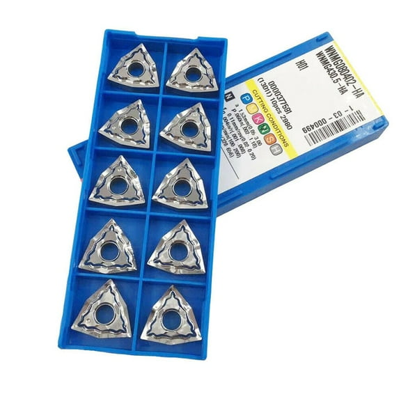 10Pcs Wnmg080402-Ha H01 Wnmg430.5-Ha H01 Cnc Carbide Inserts