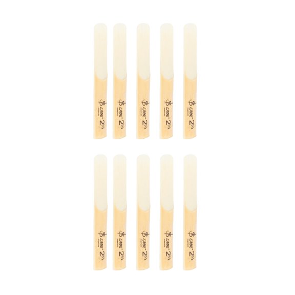 10Pcs Wooden Beating Reeds for Clarinet Yellow