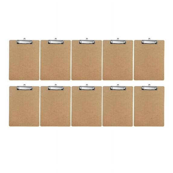 10Pcs Wooden Board Clips Flat Folder Menu Holder Wooden Clipboard Splints for Office, Sch C2523