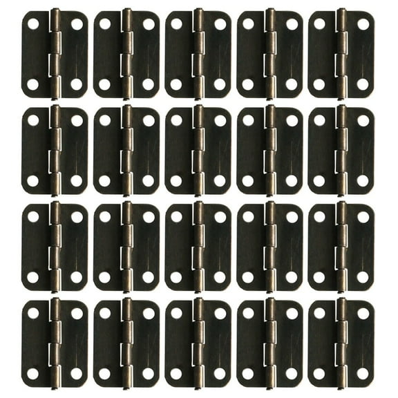 10Pcs Wooden Box Tri-Fold Right Angle 4-Hole Hinge Hardware Accessories