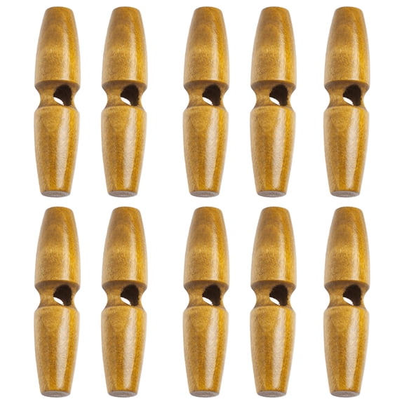 10Pcs Wooden Buttons Single Hole Sewing Button Fasteners For Handmade Garments Bag Clothing Decoration Sewing Craft