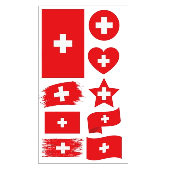 10Pcs Word Cup Tattoo Stickers with Accurate Multicolor National Flags,Flag Football Fan Face Stickers, Event Cheering Props,Lightweight Paper for Sports Events,Fan Parties and Bar Decorations