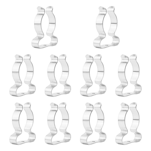 10Pcs X Tool Spring Terry-Clips Snap Shed Closed Heavy Duty Wall Mount Clips 28Mm