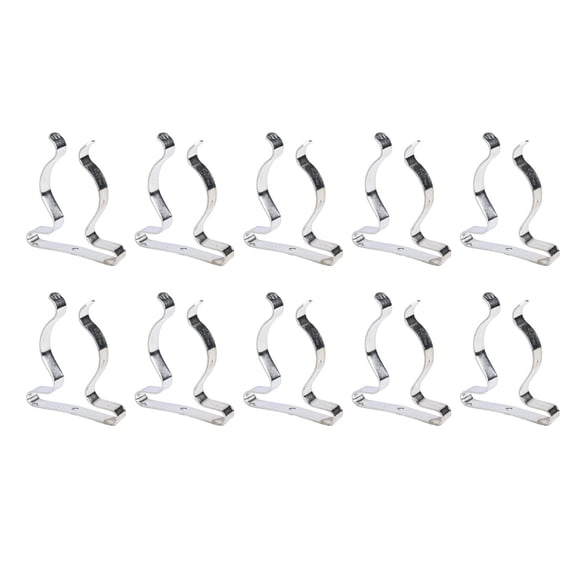 10Pcs X Tool Spring Terry-Clips Snap Shed Closed Heavy Duty Wall Mount Clips 38Mm