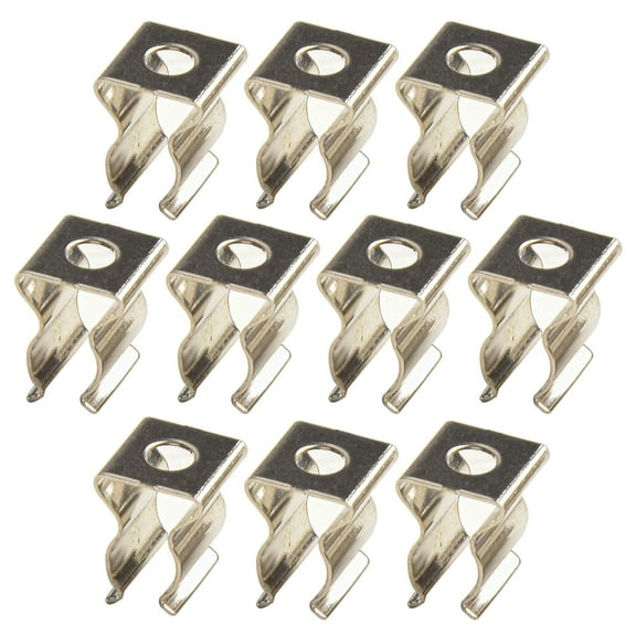 10Pcs X Tool Spring Terry Clips Snap Shed Closed Heavy Duty Wall Mount Clips 6Mm YIWEI