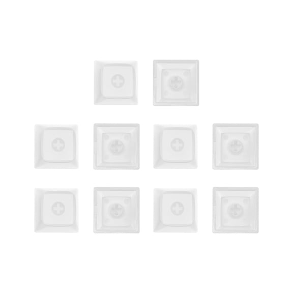 10Pcs XDA Profile 1U No Engraveds PBT Blank Keycap for Mechanical Keyboards
