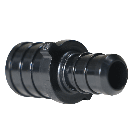 10Pcs XFITTING Poly Pex B 1/2 Inch x 3/4 Inch Coupling, Poly Barb Crimp Reducing Coupling,